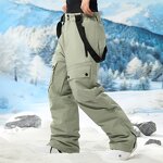 Snowboarding Trousers Factory - Men New Big Pocket Baggy Winter