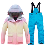 Ski Suit Factory - New Fashion Color Matching Snowboard Jacket Set