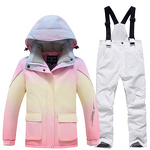 Ski Suit Factory - New Fashion Color Matching Snowboard Jacket Set