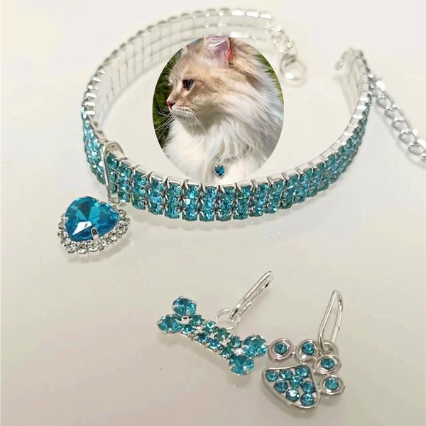 Dog Collar Factory - Fashion Pink Bow Cat Necklace Puppy Accessories