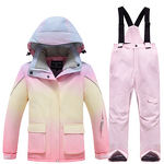 Ski Suit Factory - New Fashion Color Matching Snowboard Jacket Set