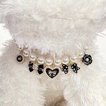 Pet Pearl Collar Set Manufacturer - Elegant PU Simulated Crystal Rhinestone
