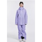 Skiing Suit Factory - New Winter Solid Color Hooded Waterproof Set