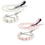 Pet Collar Leash Set Manufacturer - Luxury Rhinestone-Jeweled PU Leather