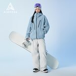 Snow Pants Factory - With Waist Protection Waterproof Ski Trousers