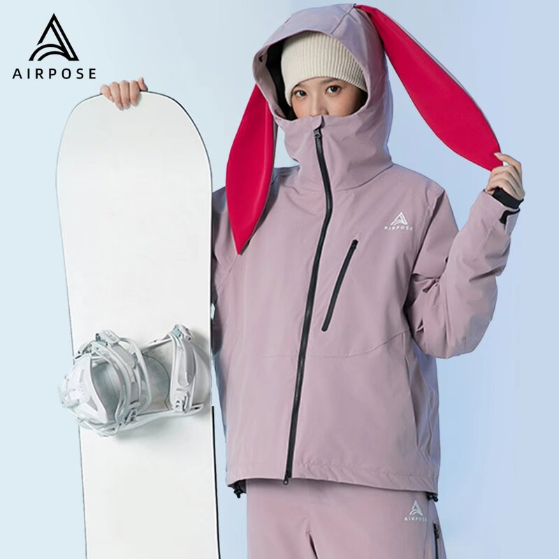 Ski Jacket Manufacturer - Women 3L Bunny Ears Waterproof Loose Coat