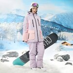 Snow Clothes Factory - New Men Women Windproof Waterproof Couple Suit