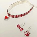 Dog Collar Factory - Fashion Pink Bow Cat Necklace Puppy Accessories