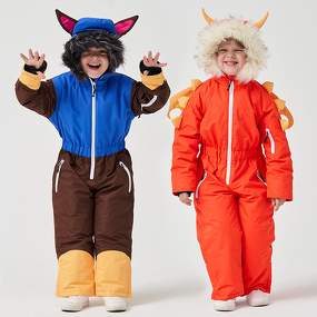 Ski Suit Set Manufacturer - New Winter Hooded Zipper Children Suit