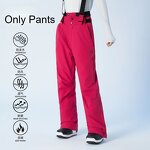 Snow Pants Factory - New Solid 3L Slim Fit Bib Trousers Women