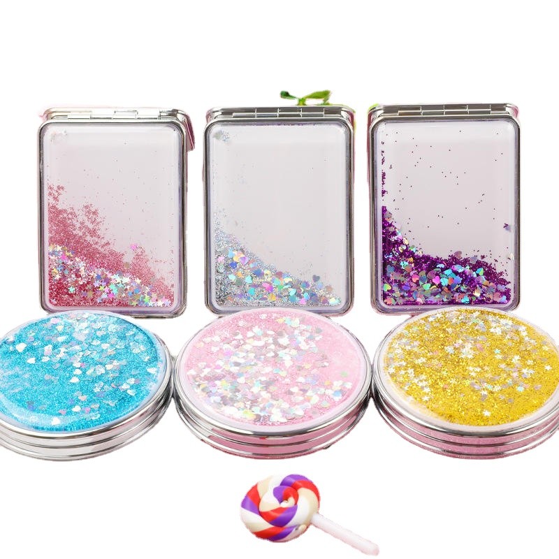 Compact Mirror Factory - Beauty Outdoor Mini Liquid Floating Quicksand