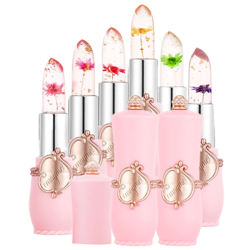 Lipstick Jelly Manufacturer - Emaymei Dried Flower Gold Foil Color-Changing