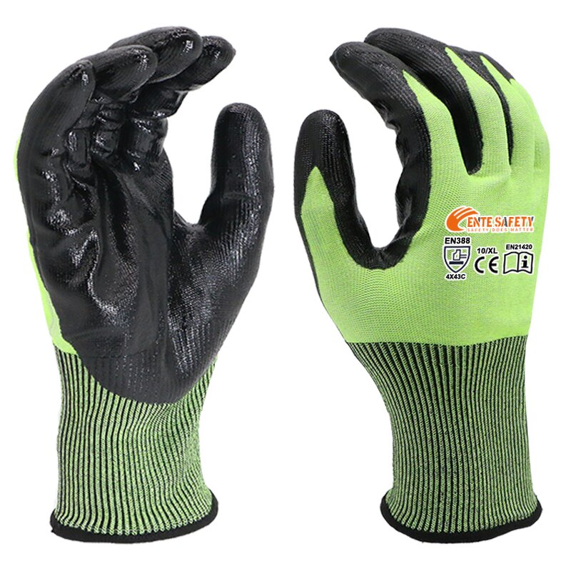 Cut Resistant Gloves Manufacturer - OEM/ODM Custom Nitrile Coated HPPE