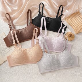 Women's Tube Top Bra Manufacturer - OEM/ODM Custom Floral Lace Anti Slip