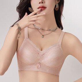 Women's Lace Bra Manufacturer - OEM/ODM Custom New Style Wire Free Push Up