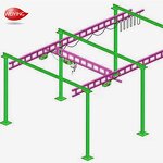 Workstation Crane Factory - 125kg-1000kg Free Standing Traveling