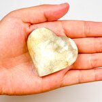 Palm Stone Manufacturer - Good Grade Golden Mica Hearts Lepidolite
