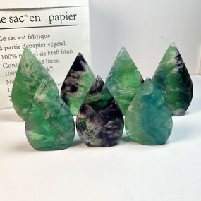 Snowflake Fluorite Craft Factory - Laser Engraved Feather Decor