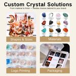 Crystal Keychain Factory - DIY Handmade Raw Stone Pendant