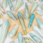 Amazonite Crystal Wand Factory - New Natural Hand Carved