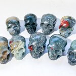 Crystal Skull Manufacturer - High Quality Blood Stone Polished