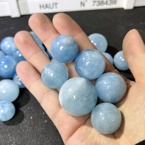 Aquamarine Stone Factory - Rough Stone Spheres Wellness