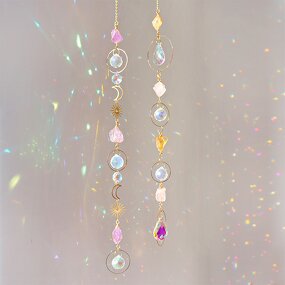Healing Crystal Sun Catcher Factory - Rainbow Raw Stone Hanging