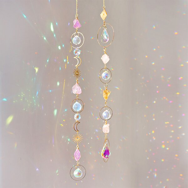 Healing Crystal Sun Catcher Factory - Rainbow Raw Stone Hanging