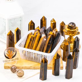 Tiger Eye Tower Factory - Healing Stone Point Crystal Bulk