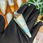 Amazonite Crystal Wand Factory - New Natural Hand Carved