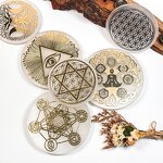 Selenite Disc Factory - 6cm-10cm Different Patterns Carving