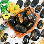 Palm Stone Factory - Polished Blue Tiger Eye Feng Shui