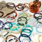 Crystal Bracelet Factory - High Quality 8mm Clear Stones Minimalist