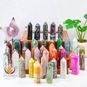 Crystal Tower Manufacturer - Rose Quartz Obelisk Wedding Bulk