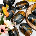 Palm Stone Factory - Polished Blue Tiger Eye Feng Shui