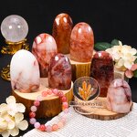 Quartz Freeform Factory - Natural Red Fire Quartz Decoration