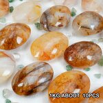 Palm Stone Factory - Golden Healer Yellow Fire Quartz Natural