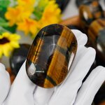 Palm Stone Factory - Polished Blue Tiger Eye Feng Shui
