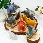 Crystal Dolphin Carving Factory - Natural Marine Animal Statue Decor