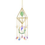 Crystal Suncatcher Manufacturer - Diamond Shape Natural Pendant