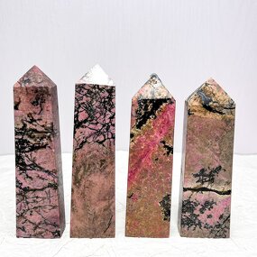 Rhodonite Point Factory - Antique Crystal Points Healing Stone