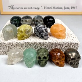 Crystal Carving Manufacturer - Custom Mini Fluorite Magic Skull