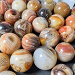 Palm Stone Manufacturer - Natural Silk Agate Meditation Stone