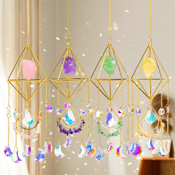 Stained Glass Sun Catcher Factory - Diamond Natural Crystal Sticker