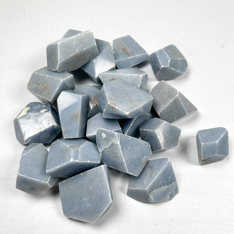 Crystal Ornament Factory - Factory Price Angelite Raw Gemstone