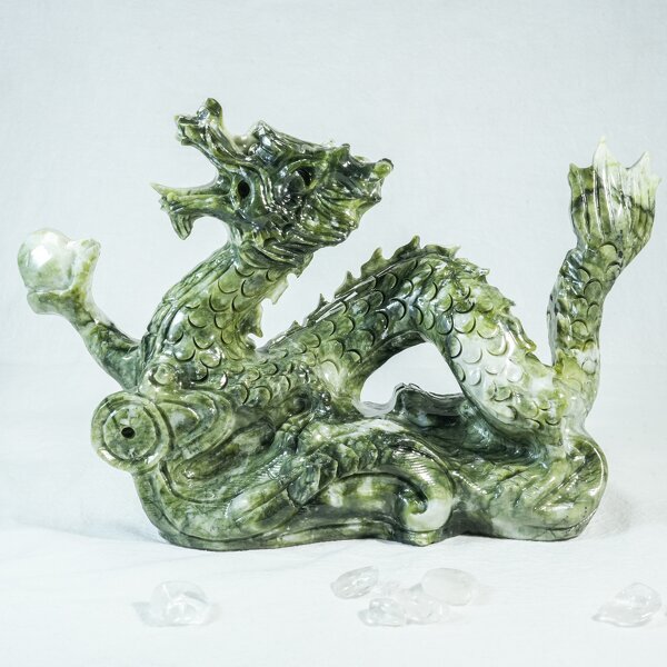 Crystal Carving Factory - Handmade Xiuyu Jade Animal Decor
