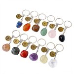 Crystal Keychain Manufacturer - 12 Constellations Natural Beads