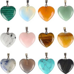 Crystal Pendant Factory - 30mm Heart-Shaped Gold-Plated Jewelry