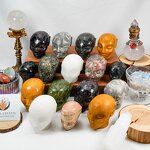 Alien Skull Factory - Mixed Material 6cm Natural Fengshui