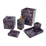 Bathroom Set Factory - 6-Piece Amethyst Vanity Accessories